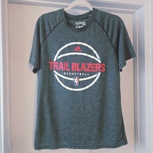 Adidas Mens Trail Blazers Basketball Ultimate Tee Size Medium